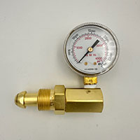 4000 psig Nitrogen, Argon, and Helium Cylinder Pressure Testing Gauge